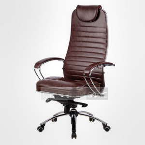 Кресло офисное для руководителя Samurai KL-1 Перфорированная натуральная кожа 