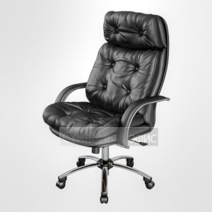 Кресло офисное для руководителя LK-14 Перфорированная натуральная кожа 
